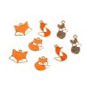 Metallanhänger/Zipper-Schlaufe Fuchs (Varianta 1 (B81594) orange, Balení 2 Stück)