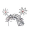 Haarreifen für Weihnachten/Party, Schneeflocken (Varianta 1 Silber, Balení 1 Stück)