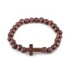 Holzarmband Kreuz, Unisex (Varianta 1 naturbraun, Balení 1 Stück)