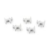 Metallanhänger Katze, 10 x 22 mm (Varianta 1 weiß, Balení 5 Stück)