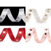 Satinband Sterne Breite 20 mm Weihnachten (Varianta 1 weiß silber, Balení 13.5 m)