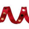 Satinband Sterne Breite 20 mm Weihnachten (Varianta 1 weiß silber, Balení 13.5 m)