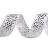 Band mit Lurex Breite 30 mm (Varianta 1 weiß silber, Balení 18 m)