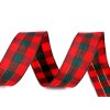 Kariertes Band mit Lurex, Breite 25 mm (Varianta 1 rot silber, Balení 1 m)