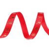 Weihnachts-Satinband, Breite 10 mm (Varianta 1 rot gold, Balení 5 m)
