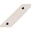 Gurtband Herz Breite 38 mm (Varianta 1 Naturfarbe hell schwarz, Balení 1 m)