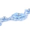 Spitze 3D Blüte mit Perle Breitte 30 mm (Varianta 1 Off White, Balení 1 m)