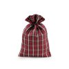 Weihnachtsgeschenkbeutel kariert mit Lurex, 20 x 30 cm (Varianta 1 Silber, Balení 10 Stück)