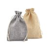 Geschenksäckchen 12,5x17,5 cm Jute-Imitat (Varianta 1 grau, Balení 1 Stück)