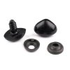 Nase mit Sicherung 15 x 20 mm (Varianta schwarz, Balení 5 Set)