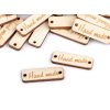 Holzschild / Etikette Handmade 10x30 mm (Varianta 2 natürlich, Balení 10 Stück)
