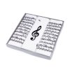 Taschentücher für Herren/Geschenkkassette Noten, Schach (Varianta 1 weiß Noten, Balení 1 Dose)