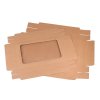 Geschenkbox aus Papier mit Fenster (Varianta 1 naturbraun, Balení 4 Stück)