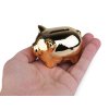 Goldenes Sparschwein für Glück/Spardose für Hochzeiten und Weihnachten (Varianta gold, Balení 1 Stück)