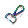 Metall-Drehkarabiner, Durchzug 25 mm, regenbogenfarbig (Varianta Multicolor, Balení 1 Stück)