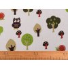 Baumwollstoff/Leinenimitat Meterware gröber Waldtierchen (Varianta naturfarbe, Balení 1 m)