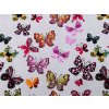 Baumwollstoff/Leinen Schmetterling (Varianta (22) hell-grau, Balení 1 m)