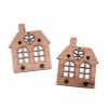 Holzhäuschen zum Aufhängen/Aufkleben (Varianta naturbraun, Balení 2 Stück)
