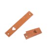 Lederetikett Herz 12 x 70 mm (Varianta 3 Cognac-braun, Balení 1 Stück)