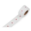 Papieraufkleber Ø 38 mm zum Beschreiben (Varianta 1 rot Herz, Balení 1 Rolle)