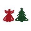 Weihnachtlicher Besteckhalter Engel, Baum (Varianta 1 rot Engel, Balení 4 Stück)