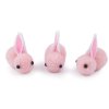 Pompon-Hase zum weiteren Gestalten und Arrangieren (Varianta 1 weiß, Balení 10 Stück)