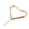 Metallstecker/Foto-, Grußhalter – Stern, Herz (Varianta 1 gold Herz, Balení 10 Stück)