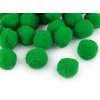 Pompons, Ø 20 mm (Varianta 1 weiß, Balení 1 Tüte)