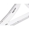 Schneiderwinkel/-lineal, Länge 60 cm (Varianta weiß, Balení 1 Stück)