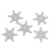Weihnachts-Schneeflocke aus Filz mit Glitzer, Ø 75 mm (Varianta 1 Silber, Balení 5 Stück)