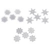 Weihnachts-Schneeflocke aus Filz mit Glitzer, Ø 75 mm (Varianta 1 Silber, Balení 5 Stück)