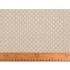 Baumwollstoff/Leinenimitat Meterware gröber, Punkte (Varianta 1 naturfarbe, Balení 1 m)