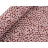 Baumwollstoff/Leinenimitat Meterware gröber, Blumen (Varianta 1 dunkelrot, Balení 1 m)
