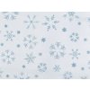 Tüll Weihnachtsschneeflocken mit Glitzer (Varianta hellblau, Balení 1 m)