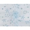 Tüll Weihnachtsschneeflocken mit Glitzer (Varianta hellblau, Balení 1 m)