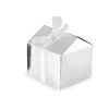 Weihnachts-Geschenkbox Häuschen mit Schleife (Varianta 1 Silber, Balení 12 Stück)