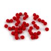 Mini-Pompon, Ø 8 mm (Varianta 2 rot, Balení 2000 Stück)
