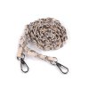 Kunstleder-Trageriemen für Handtaschen und Handys mit Kette und Karabinern, Breite 2 cm (Varianta 2 hellbeige Nickel, Balení 1 Stück)