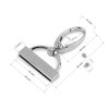 Metalni okretni karabiner s krajem za remen, širine 30 mm (Varianta 1 Nickel, Balení 2 Stück)