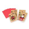 Mini-Weihnachtskarten mit Umschlag, Set 4 Stk. (Varianta 1 Mix, Balení 1 Tüte)