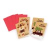 Mini-Weihnachtskarten mit Umschlag, Set 4 Stk. (Varianta 1 Mix, Balení 1 Tüte)