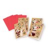 Mini-Weihnachtskarten mit Umschlag, Set 4 Stk. (Varianta 1 Mix, Balení 1 Tüte)