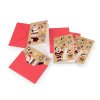 Mini-Weihnachtskarten mit Umschlag, Set 4 Stk. (Varianta 1 Mix, Balení 1 Tüte)