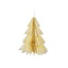 Christbaumschmuck aus Papier – Bäumchen (Varianta 1 (10 cm) hell-créme gold, Balení 1 Stück)