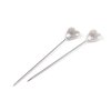 Stecknadeln 55 mm Herz (Varianta perlmutt-weiß, Balení 1 Dose)