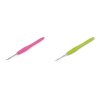 Häkelnadel mit Silikongriff Größe 2; 2,5; 3; 3,5; 4; 5 (Varianta 2 (3 mm) rosa, Balení 1 Stück)