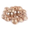 Filigraner Metallknopf Größe 40" (Varianta 1 gold, Balení 5 Stück)