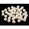 Wachsperlen aus Kunststoff Glance Ø8 mm (Varianta F35 dunkelbeige, Balení 20 Gram)