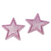 Aufbügler Stern mit Glitzer (Varianta 1 silber, Balení 2 Stück)