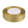 Brokatband mit Lurex Breite 25 mm, Weihnachten (Varianta 1 gold, Balení 22.5 M)